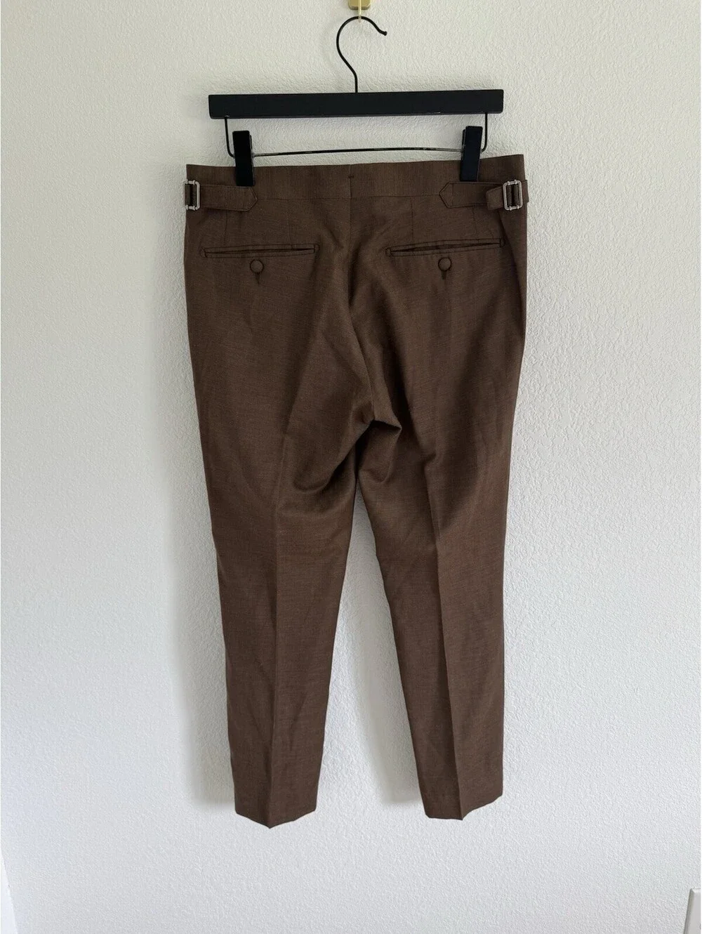 J Lindeberg Grant Micro Texture Pant Mens 48 Delicioso Brown Slim Fit Sz Med US